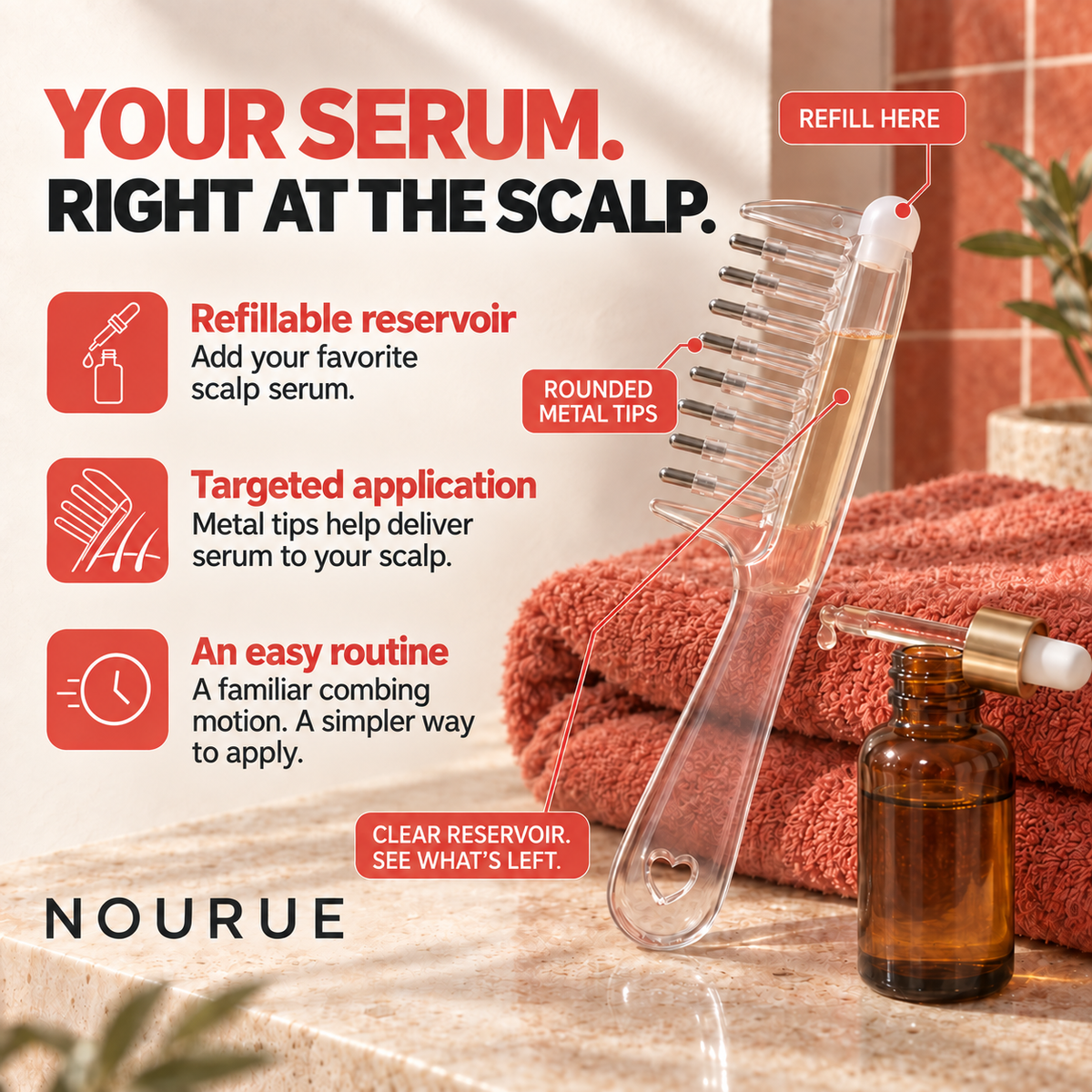 Nourue Root Serum Comb